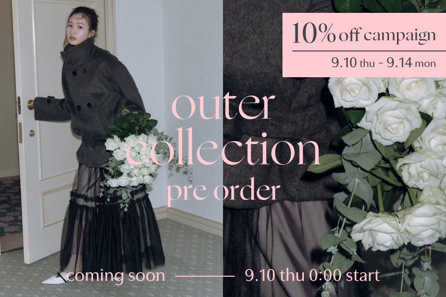 outer collection pre order coming soon 9.10 thu 0:00 start