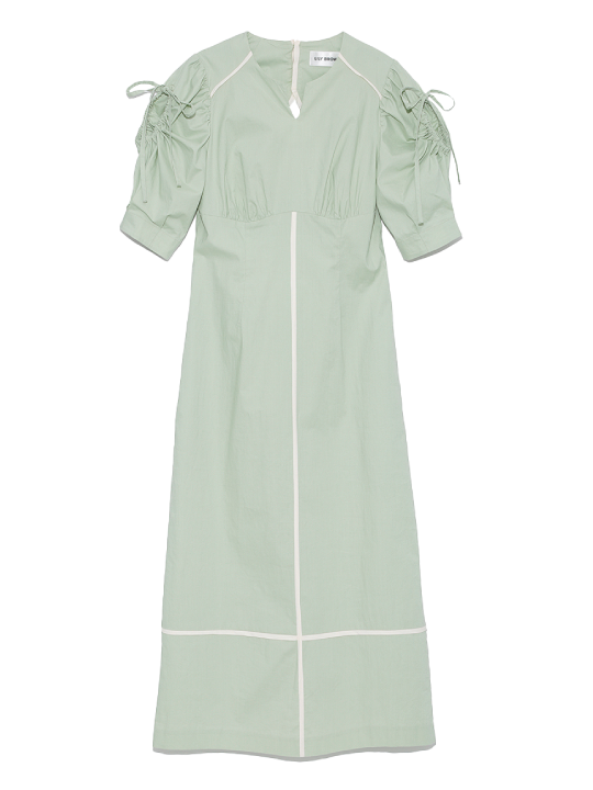 バイカラーラインワンピース