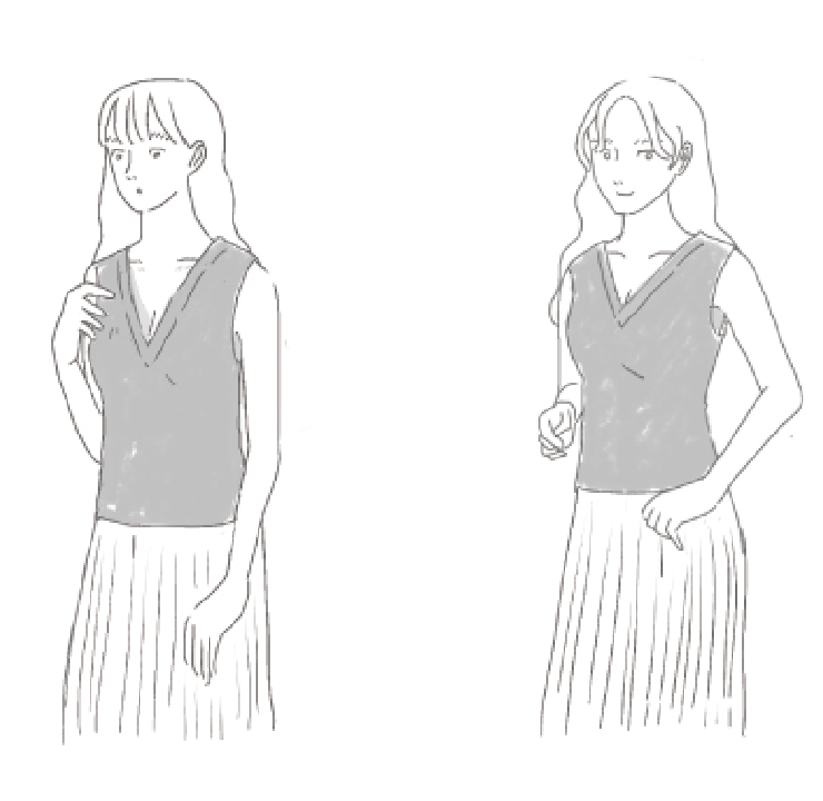 胸まわり