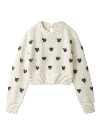 Variation feather motif knit limited color OWHT