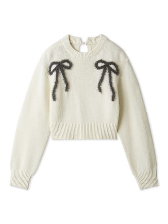 Variation feather motif knit IVR