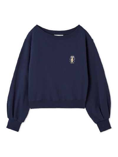 Lily Bear ribbon sweat NVY