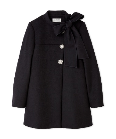 Aラインビジューリボンコート