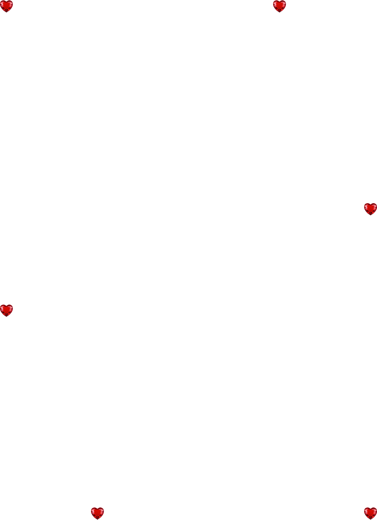 ハートのフレーム