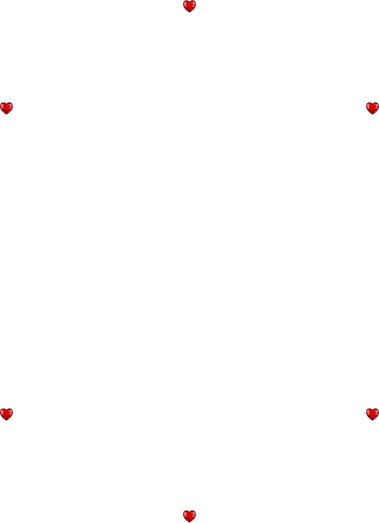 ハートのフレーム