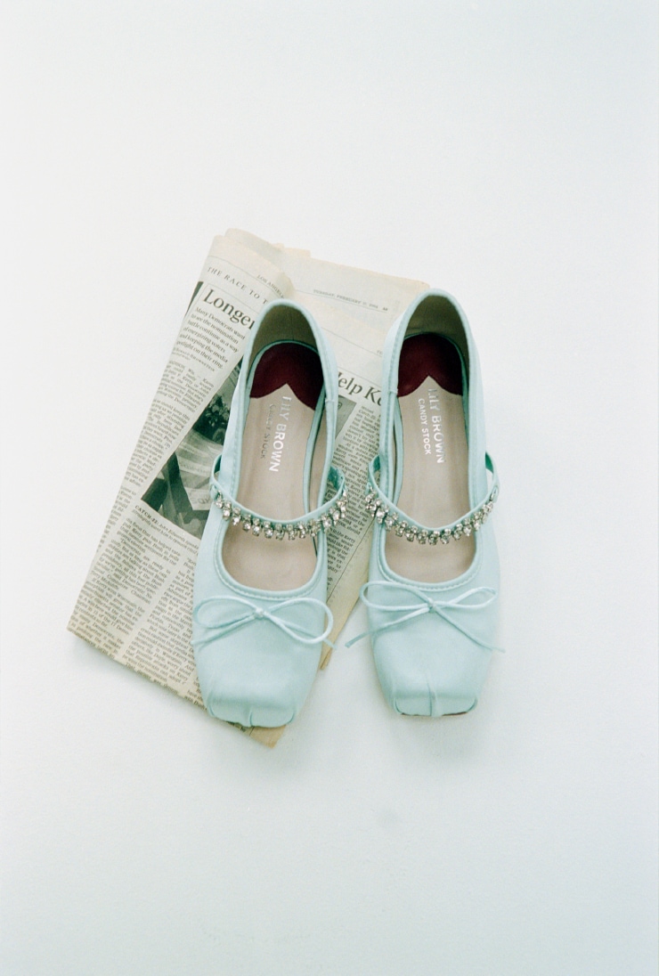 ミントの[L.B CANDY STOCK]スクエアバレエシューズ商品写真