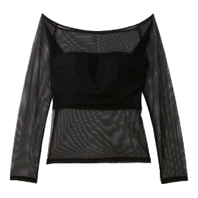 オフショルダートップス