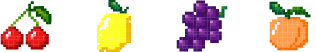 フルーツのドット絵