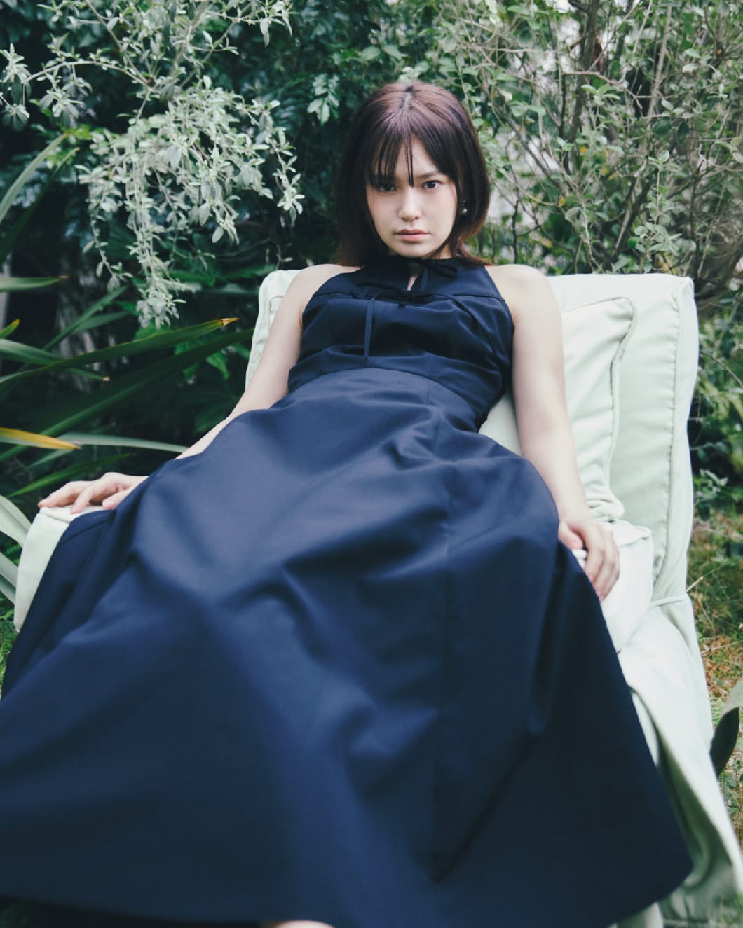 Flare Shirt Dressを着用したモデル