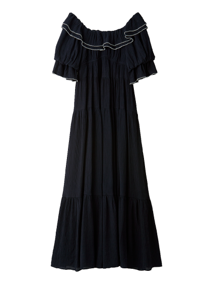ボリュームドレスのカラー展開（ブラック）
