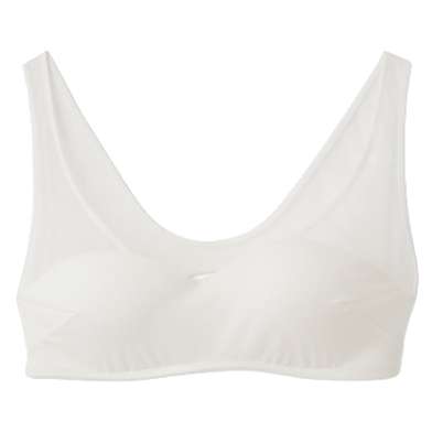 シアーファンデノンワイヤー/ハーフトップ (white)
