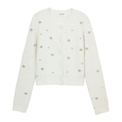 Bijou Knit Cardigan ホワイト