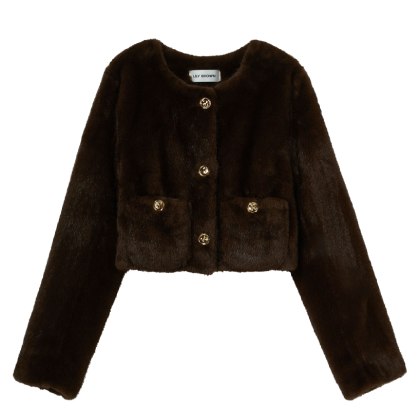 Eco Fur Jacket ブラウン