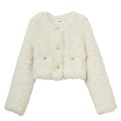 Eco Fur Jacket アイボリー