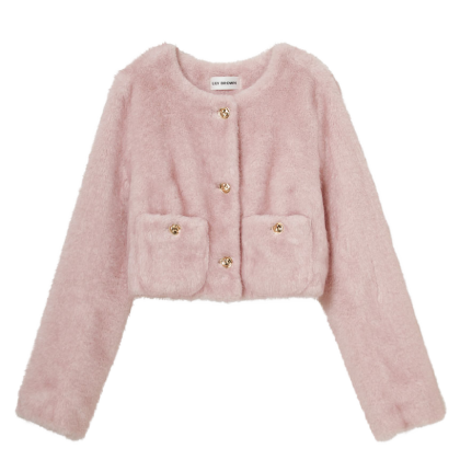 Eco Fur Jacket ピンク