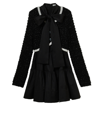 Cardigan & Dress Set ブラック