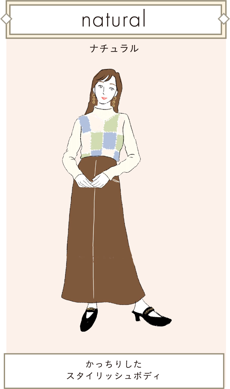 natural ナチュラル カッチリしたスタイリッシュボディ