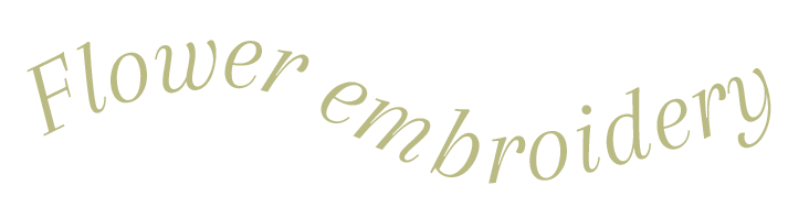 Flower embroidery