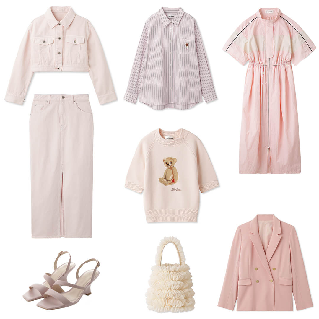 ピンクの洋服