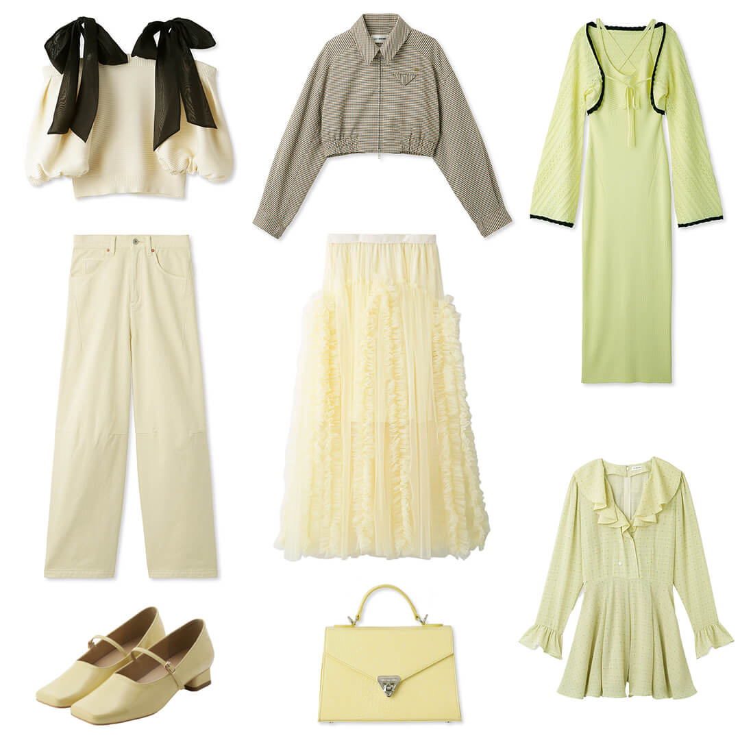 イエロー色の洋服